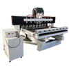 Furniture Legs Making Multi Spindles Cnc Wood Router 1530 Rotary 4th Axis With 8 Heads 3D Woodworking CNC Router Machine