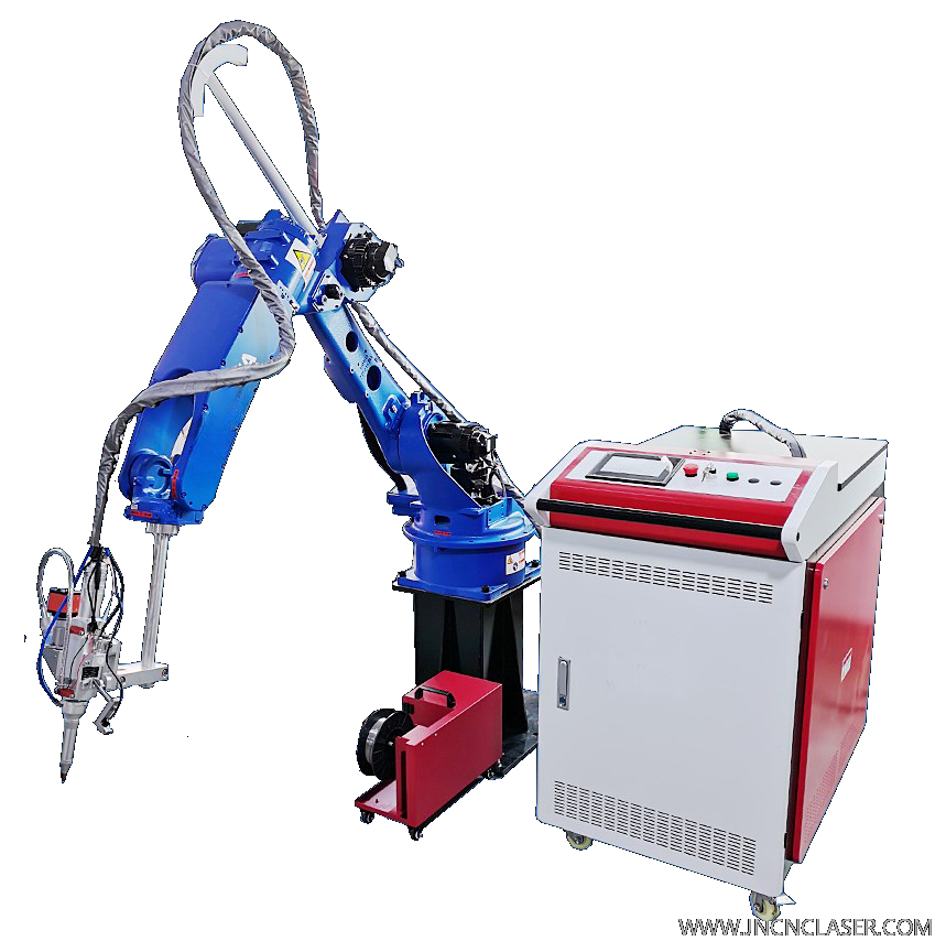 6 Axis Welding Robot Fiber 2000w Galvanized Sheet Corner Laser Welding Machine