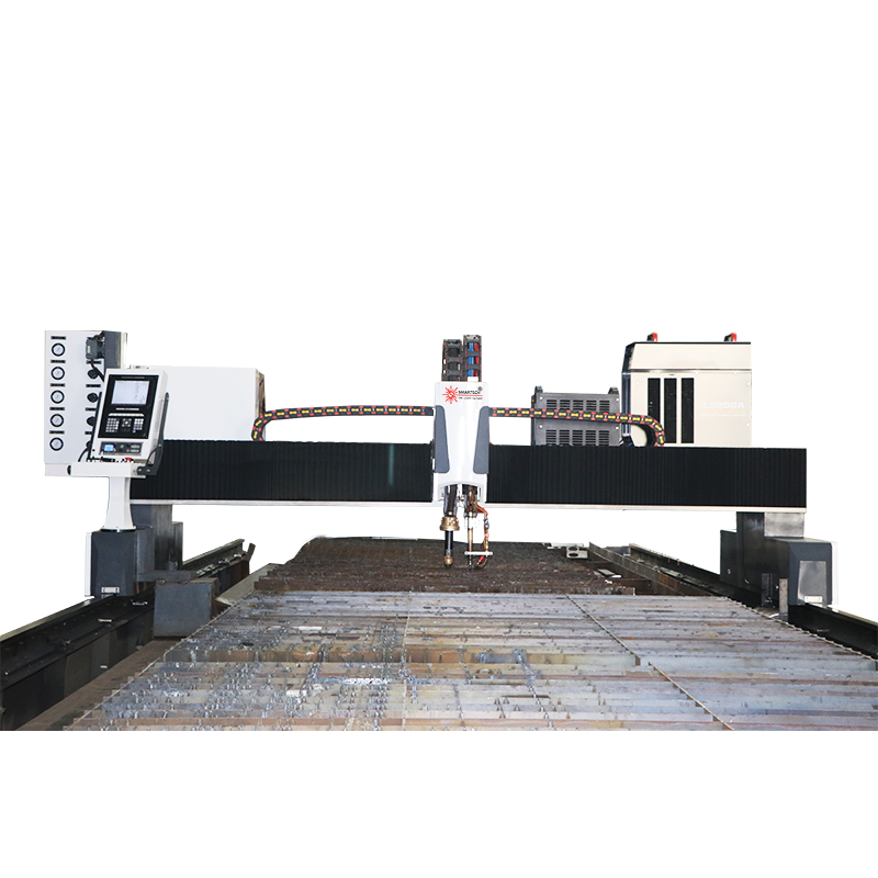 Big Size Gantry CNC Plasma Flame Cutting Machine For Thick Metal Cutting