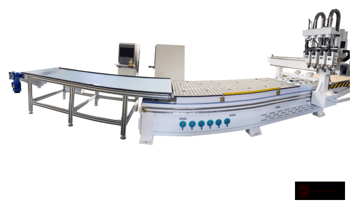 Nesting ATC CNC Router With Auto Loading Unloading System